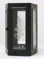 Svítilna závěsná lichoběžník 150 x 100 x 220 mm černá