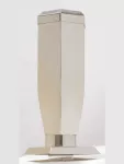 Váza nerez šestihranná s víčkem v245 x š100 x h100 mm